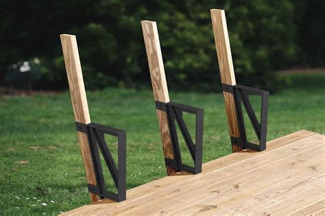 metal deck bench brackets|2x4 basics dekmate bench brackets.